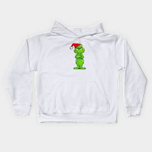 "Grinch Cartoon Full of Christmas Cheer" Kids Hoodie